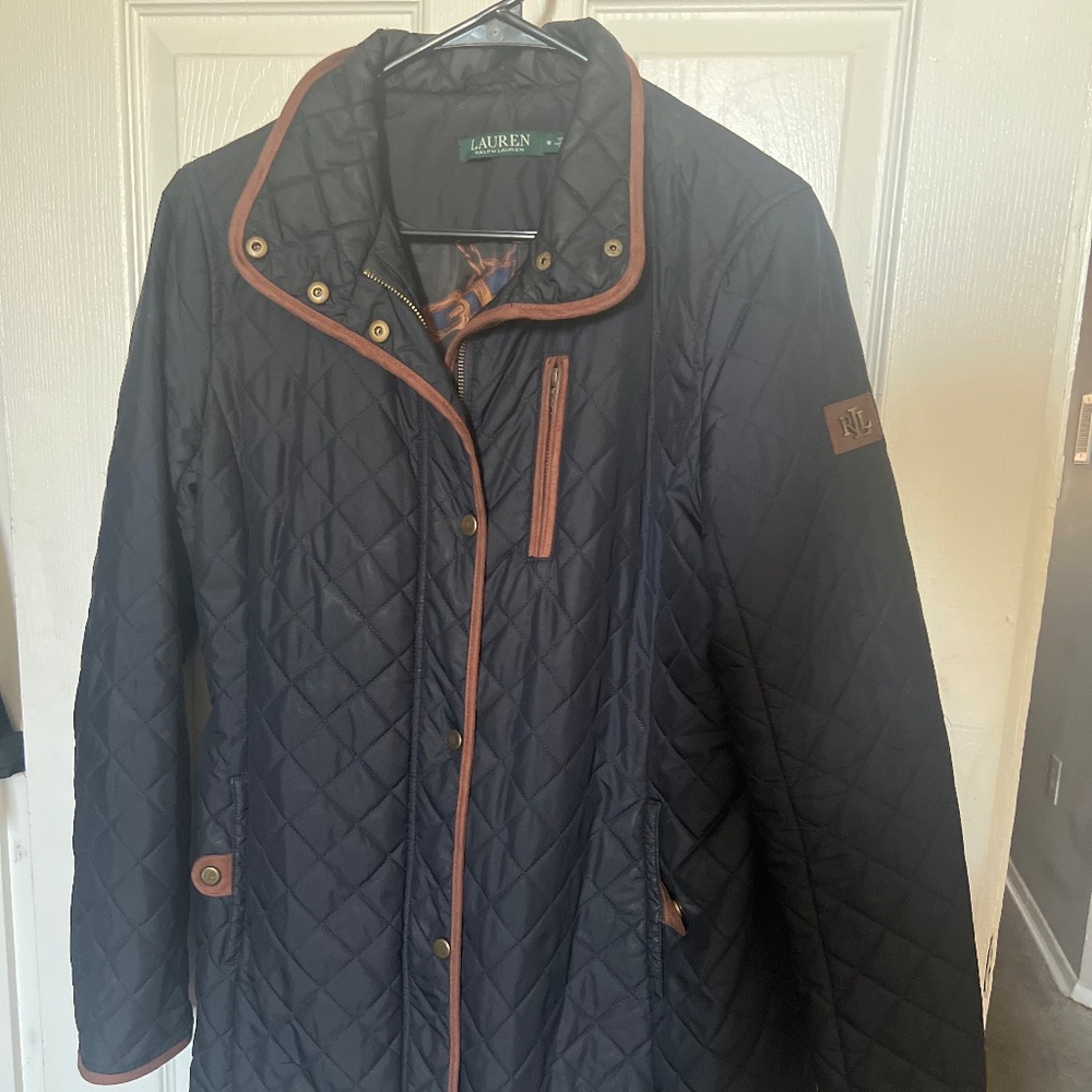 Ralph Lauren Jacket (navy blue and brown)